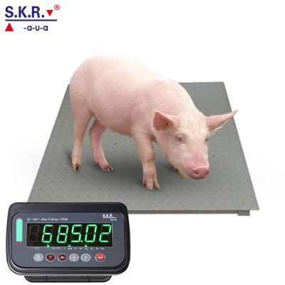 China Industral Scale Hog Cattle Sheep Camel Farm Scale for Weighing Animal Wireless 5tons Cow Mechanical Scale for sale