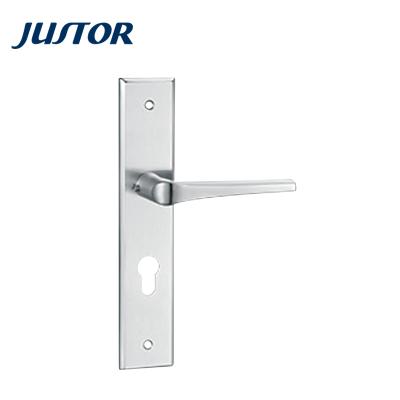 China Modern Metal Slotted Door Handle Stainless Steel Mortise Door Locks Wooden Mortise Locks for sale