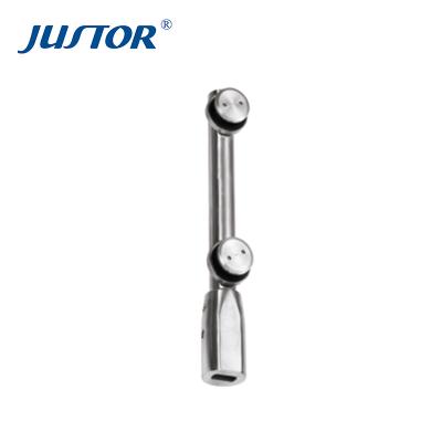 China Modern Stainless Steel SS304 Swing Gate System Bottom Pivot Post Short Glass Connector for sale