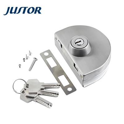 China 2021 modern hot stainless steel double glass door cylinder lock stainless steel precision casting door locks for sale