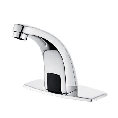 China Sense Faucets Automatic Mixer Tap Adapter Wash Water Saver Tap Touchless Sensor Faucet Bathroom Infrared for sale