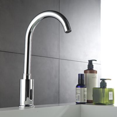 China Sense Faucets Single Hole Bathroom Sink Bar Cold Water Basin Faucet Water Saving Touchless Sensor Infrared Faucet Faucet for sale