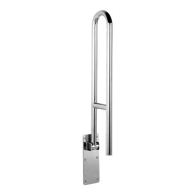 China Eco-friendly Bariatric Dresser Safety Flip Up Toilet Grab Bar Stainless Steel Shower Handle Rail Bathroom Support Elder Disabled for sale