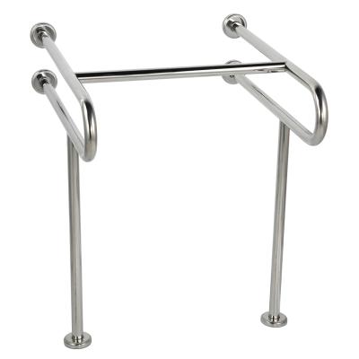 China Stand Alone Heavy Duty Medical Toilet Safety Rail Stainless Steel Safety Frame For Elderly Handicapped for sale