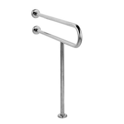 China Eco-friendly Stainless Steel Toilet Safety Rail Handicap Disabled Bathroom Support Disabled Standing Grab Bar for sale