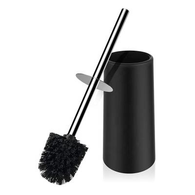 China Eco-friendly 304 Stainless Steel Long Handle Toilet Bowl Brush Hidden Toilet Brush With Holder for sale