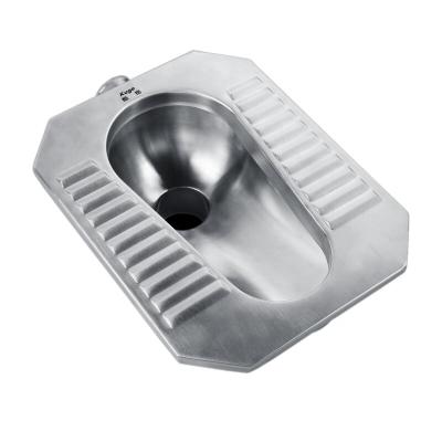 China Without Fender Jail Toilet Stainless Steel Squat Pan Wc Prison Squat Pans for sale