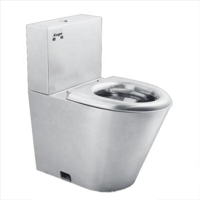 China Easy Installation Modern Design Stainless Steel Piss Wc Toilet Metal Jail Toilet Bowl for sale