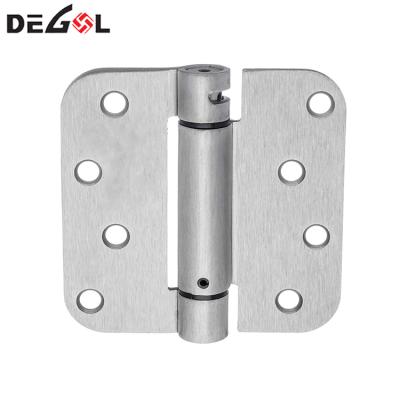 China Easy installation and durable ss304/201 stainless steel satin metal mortise door hinges spring adjustable self closing hinges for sale