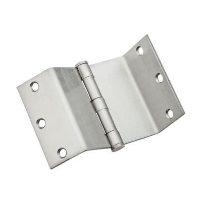 China Easy Installation And Durable SUS 304 Satin Chrome Flat Door Hinge Swing Clear Door Hinges for sale