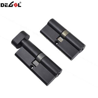 China Hotels 70mm Euro Profile Cylinder Double Side Door Lock With Keys for sale