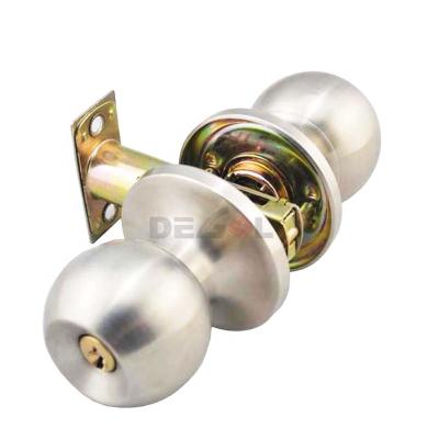 China For High Security Indoor Room Hot Sale Stainless Steel Entrance Locked Front Door Tubular Knob Lock for sale