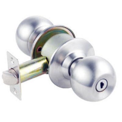 China For Entrance Door Handle Knobs Polished Stainless Security Locked Front Door Ball Knob Locks for sale