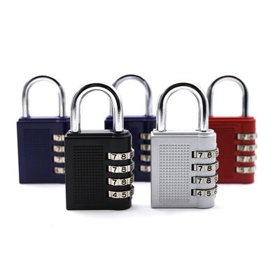 China Easy Installation Mini Travel Padlock Small Padlock High Quality Green Zinc Alloy Password Lock For School Bag for sale