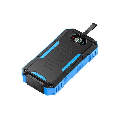 China Hot Sale Outdoor Traveling Fast Charging Portable Outdoor Waterproof USB Solar Power Bank 30000Mah for sale