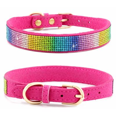 China Personalized Custom Aristocratic Crystal Dog Collar Cat Collar for sale