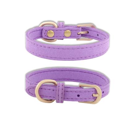 China New Style Pet Accessories Lights Durable Solid Leather Dog Collar And Leash Set Safety Adjustable Collar for sale