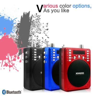 China 2018 new fashionable Portable Bluetooth Recorder Speaker with FM radio blue black red available for sale