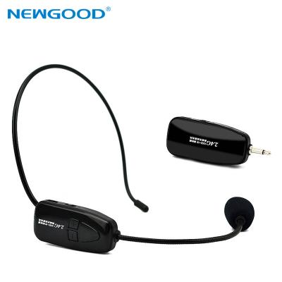 China NEWGOOD 2.4Ggz Wireless Microphone Speech Headset Megaphone Mic For Teaching Meeting Tour Guide for sale