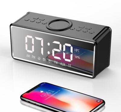 China QI Wireless Charging Bluetooth Clock Hifi Speaker FM RADIO AUX  TF Card 2018 New Latest from NEWGOOD for sale