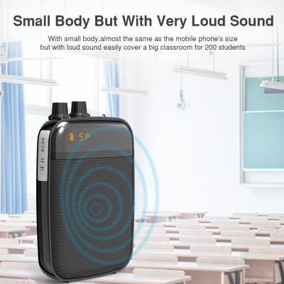 China Ultralight Light Mini Portable Voice Amplifier LED Display Rechargeable Loudspeaker with FM for School, Super Market for sale