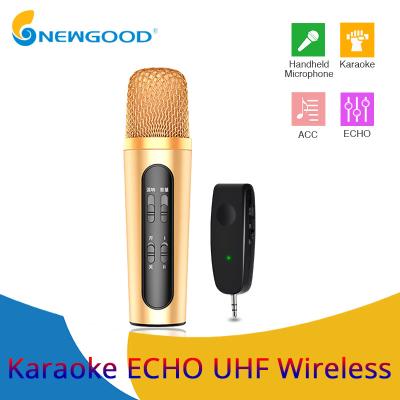 China Uhf Wireless Echo Microphone Singing Best Karaoke Handheld Microphone MIC For Mini Amplifier Speaker From China Shenzhen for sale