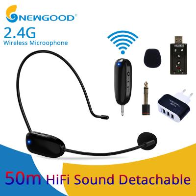 China 2.4G high end wireless headset micriphone,USB charging,auto matching,anti-interference for sale