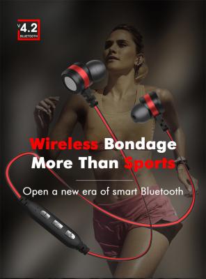 China Wireless Bluetooth Earphone 10 Hours Playtime with Microphone Sport Stereo V4.1 Bluetooth Earphone For iPhone Android for sale