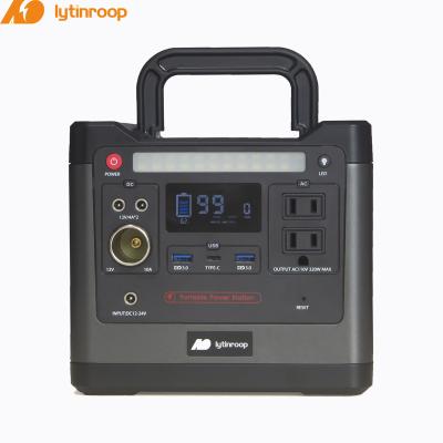 China 320w Power Station Portable Solar Generator LiFePO4 Inverter Battery Solar Portable Power Station Type C for sale