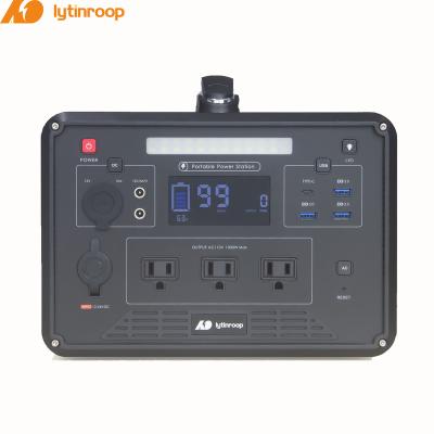 China Type C Lytinroop Energy Storage 110v 220v 1000w Outdoor Portable High Power Portable Emergency Power Supply Power Station for sale