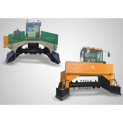 China Moving Type Compost Turner Agriculture Wheel Moving Waste High Efficiency Rapid Fermentation Equipment for sale