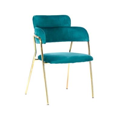 China (Other) adjustable ornate dining chairs modern style green velvet dining chair lixin for sale