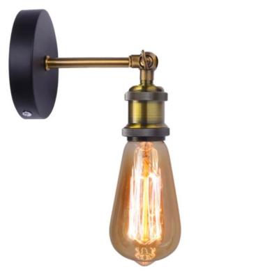 China Vintage DIY Wall Lamps Metal Canopy Vintage E27 Lamp Holder Foldable Wall Lamp for sale