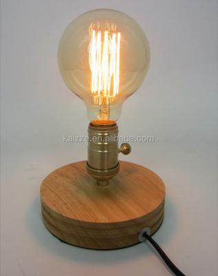 China Materials Table Lamp Simple Table Lamp Industrial Wood Decorative Small Desk Lamp for sale