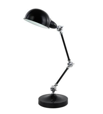 China Modern Decorative Black Foldable Attic Vintage Table Lamp Iron Writing Table Stand Lamp Study Desk Lamp for sale