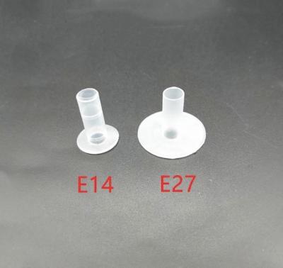 China Plastic Plastic E14/E27 Cable Protect Cylinder Cable Cover Transparent Color for sale