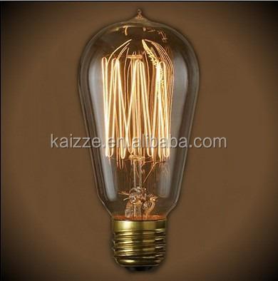 China ST64 Edison Bulb Vintage Light Filament Lamp Bulb Decorative Glass Bulb for sale