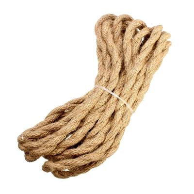 China Hemp Copper Rope Twisted Electrical Wire Braided Electrical Wire / Power Cable for sale