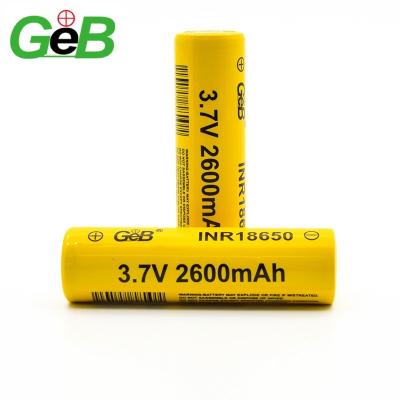 China Other 18650 baterias 3.7v Lithium Li ion Rechargeable Lithium Batteries 18650 2600mAh Battery for sale