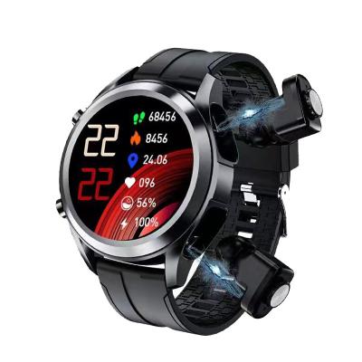 China Wifi Top Seller Watch 2 in 1 Bt Call Smart Watch  Oem Odm Diy Display Tws Smart Watch With Earphones 2 in 1 for sale