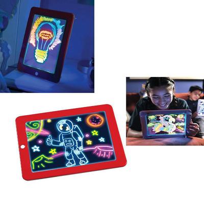 China Plastic Magicpad 3D DIY Doodle Toy  Children's Sketchpad Fluorescent Wordpad Doodle set Magic Luminous Drawing Board for sale