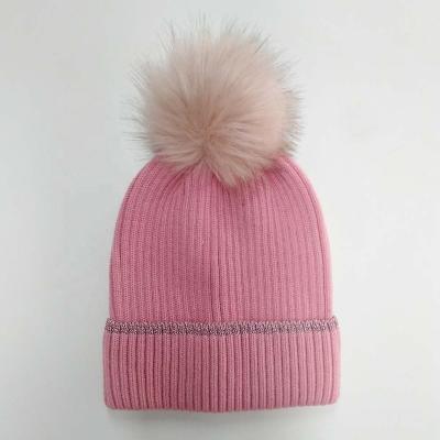 China COMMON Wholesale Custom OEM Own Logo Acrylic Knitted Pom Poms Slouch Beanie Winter Hat For Women for sale