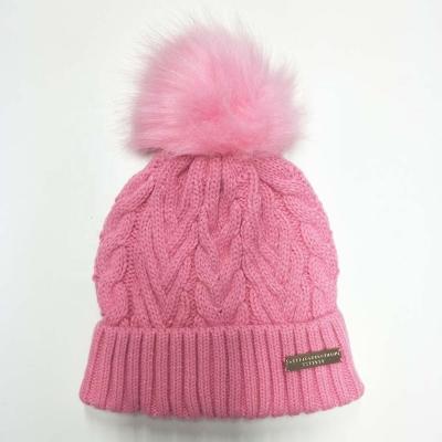 China Custom 2023 COMMON OEM Logo Acrylic Knitted Slouch Beanie Hat Manufacturer Warm Winter Hat For Girls for sale