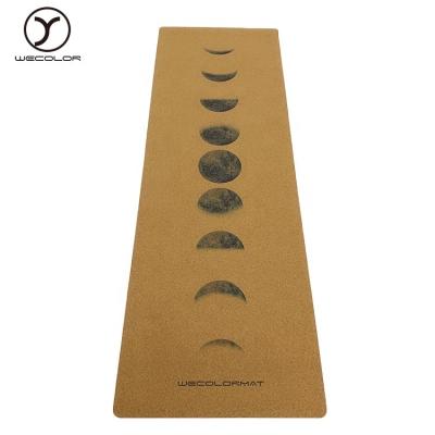 China Hot Selling High Quality Custom Made Natural Cork Rubber Yoga Mat Eco-friendly organic rubber+cork for sale