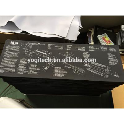 China Gun cleaning& Preparing Promotional High Quality Customized Large Size AR15 Gun Cleaning Mat for sale