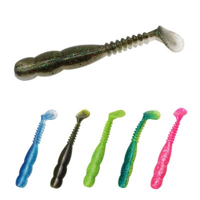 China ESFISHING 6pcs 95mm 2021 RV95 Soft plastic artificial swimbaits March Expro of ESFISHING 6pcs rock menhaden 8g lure China fish products for sale