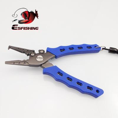 China ESFISHING High Strength Multifunctional Camping Clip Fishing Stainless Steel Safe Pliers Lip Grabs Fish Remove Fishing Tools for sale