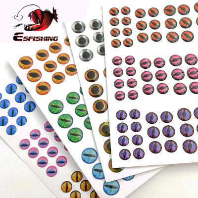 China ESFISHING 3D 3D Fly Fishing Fish Eye Fly Tying Lure Material Baits Making 183PCS 3mm 4mm 5mm 6mm for sale