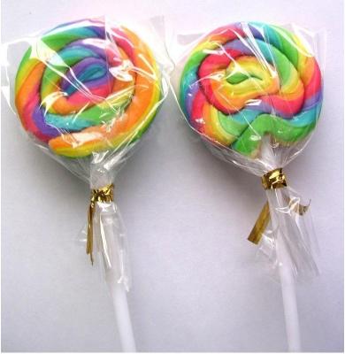 China 35g Natural HALAL Rainbow Custom Swirl Round Shape Hard Lollipop Sweets Candy for sale