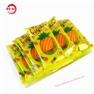 China Natural Halal Vegetarian Pineapple Shaped Soft Jelly Candy Gummy Candies for sale